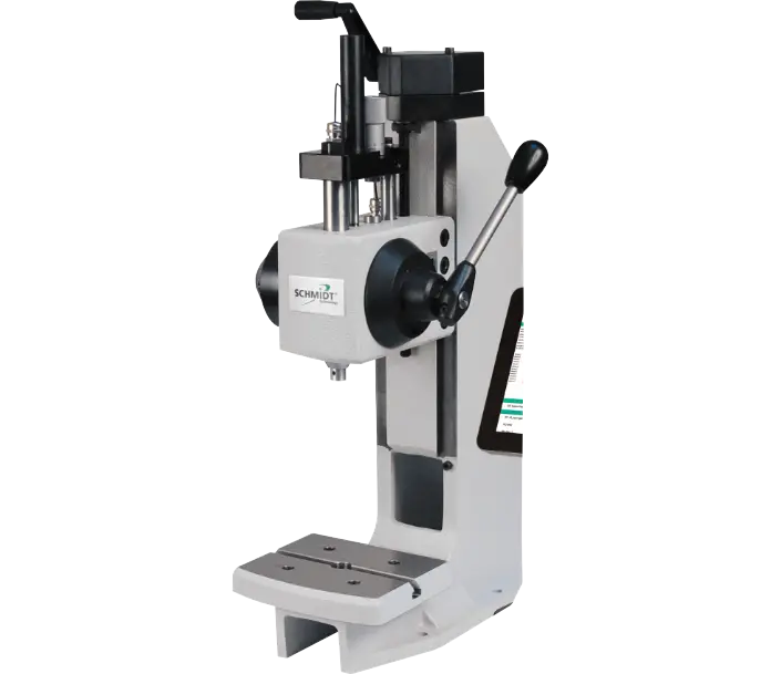 The entire press system, including rotary indexing units and pneumatic components, is controlled by the SCHMIDT® PressControl 7000 RT.