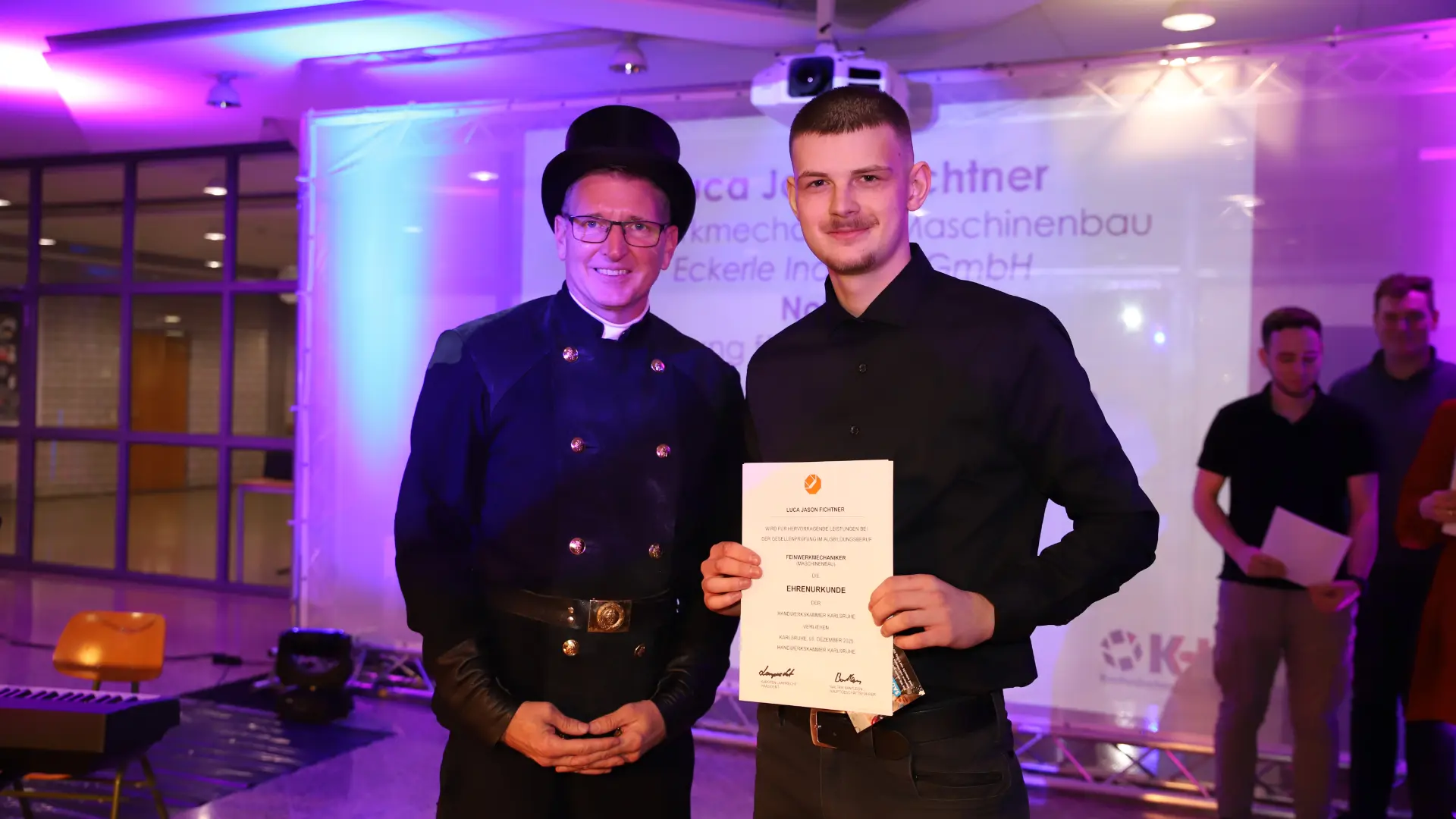 Freisprechungsfeier der Kreishandwerkerschaft Karlsruhe - Congratulations, Luca!